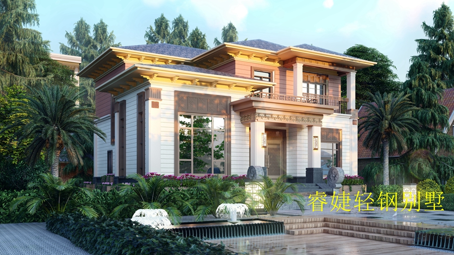 農村建房兩層輕鋼別墅得多少錢？