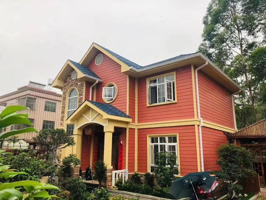 輕鋼別墅的外墻是用瓷磚還是用噴漆好？你該如何選擇？