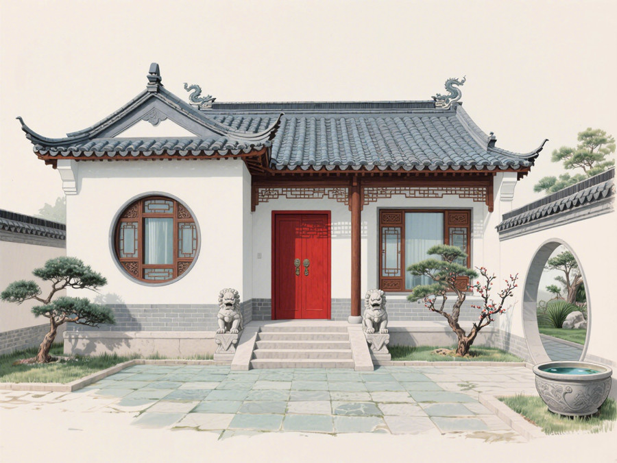 中式古典風(fēng)格輕鋼別墅 中式古典風(fēng)格輕鋼別墅